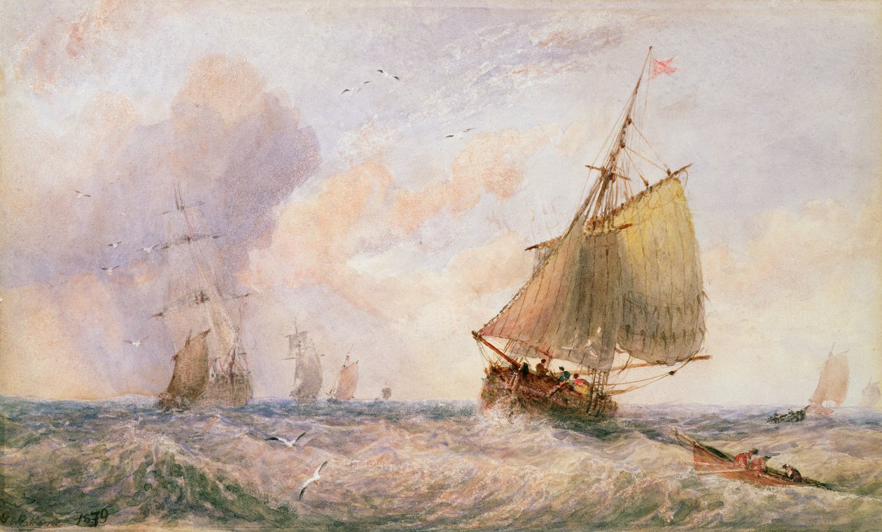 Frakt fra Whitby, 1879 av George Weatherill