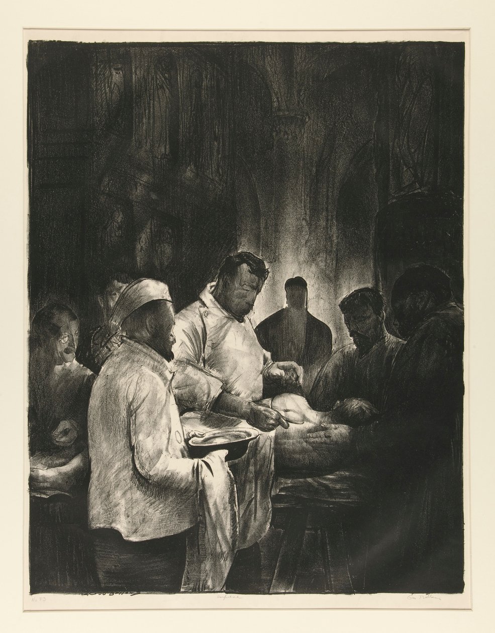 Base Hospital, nr. 1, fra War Series av George Wesley Bellows