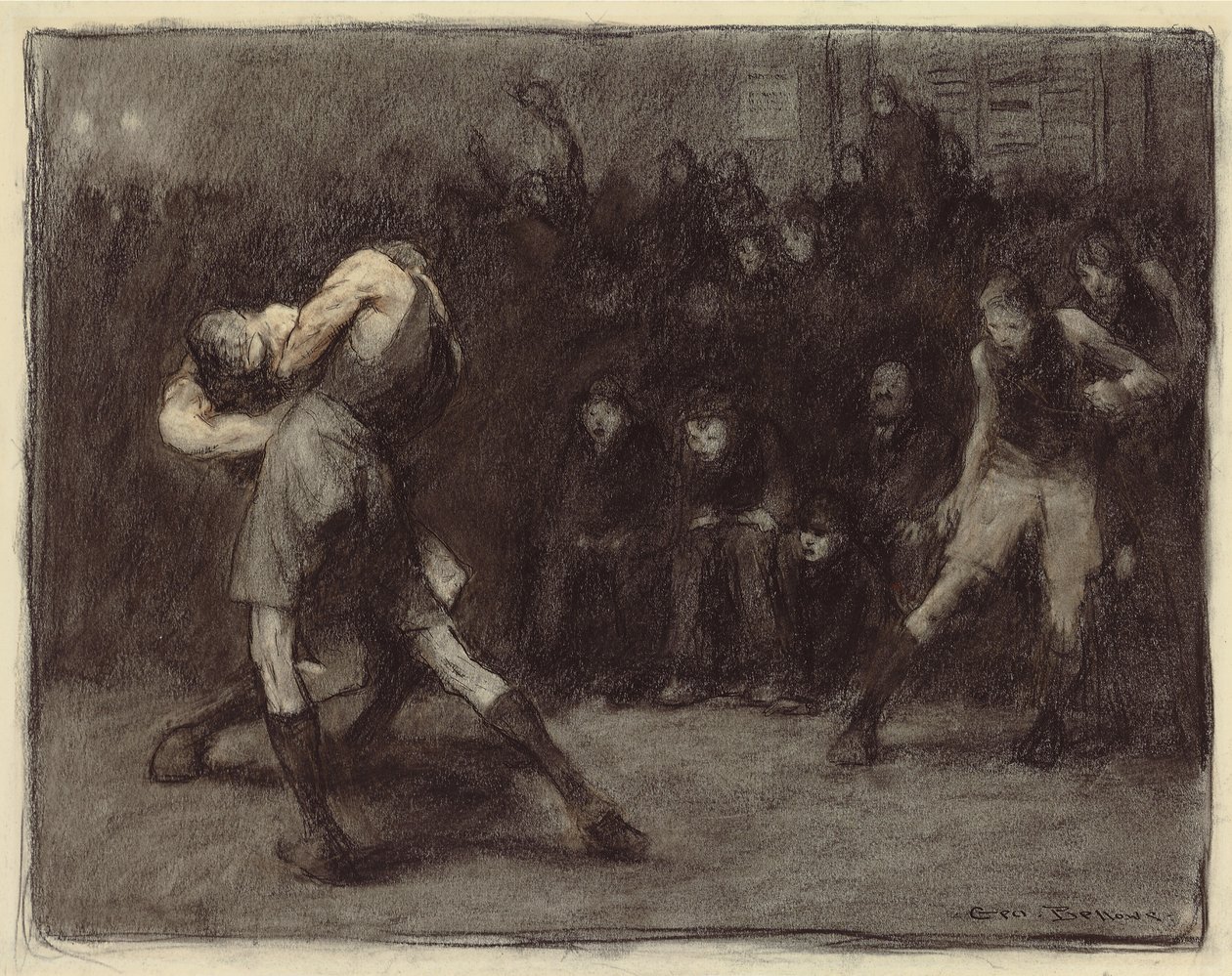Basketball, 1906 av George Wesley Bellows