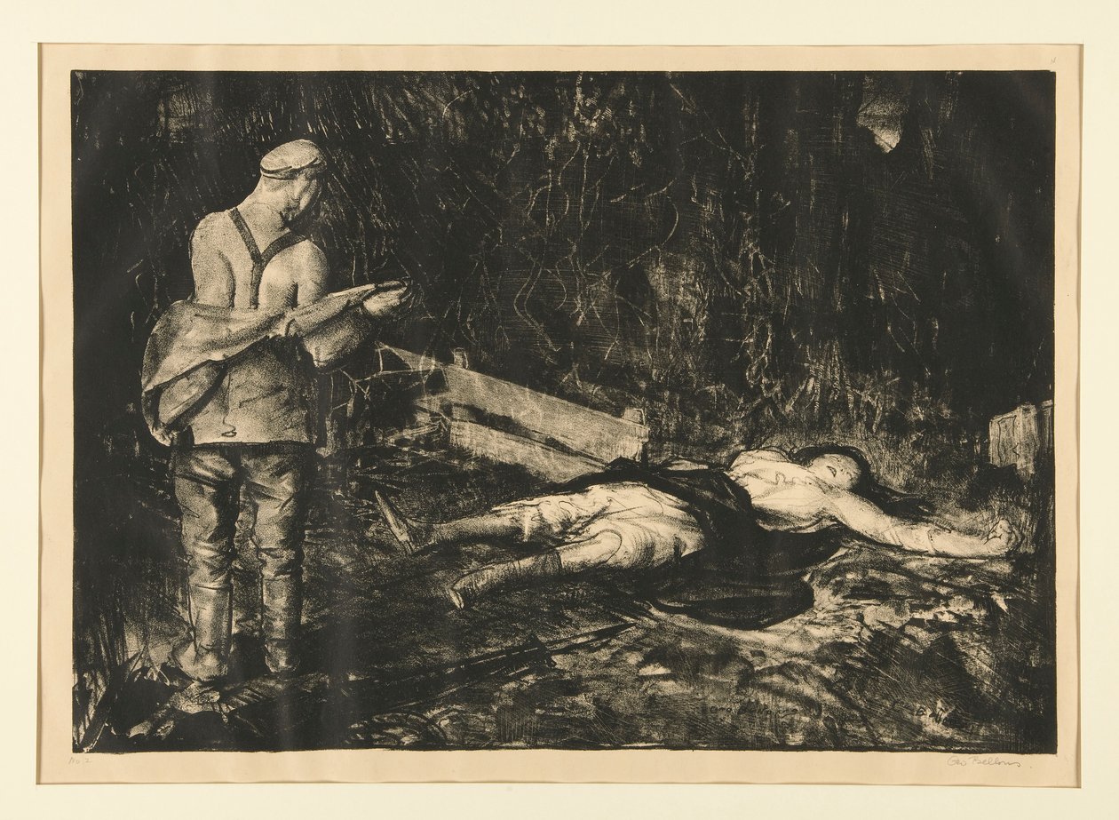Belgian Farmyard fra War Series av George Wesley Bellows