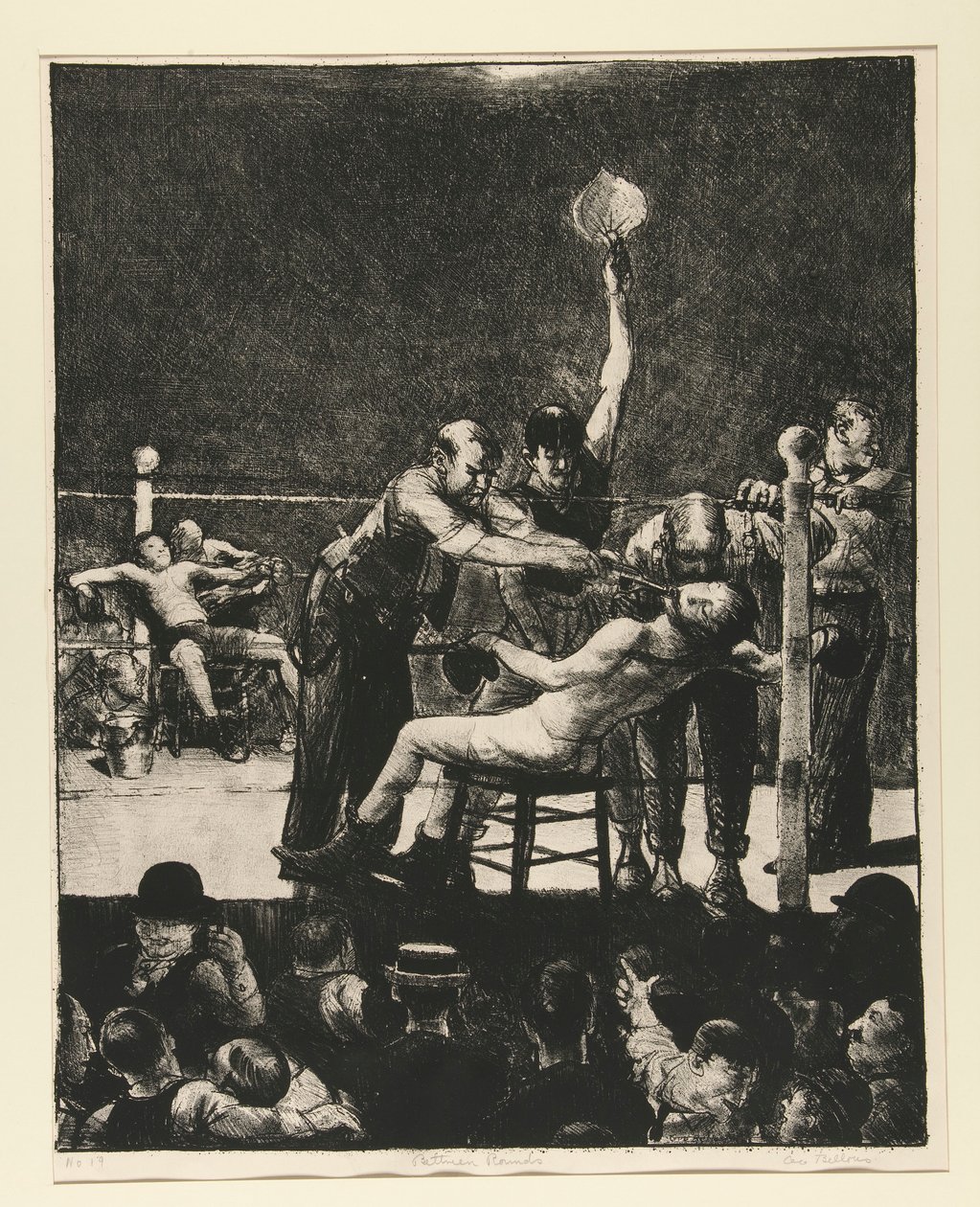 Mellom runder nr. 1 av George Wesley Bellows