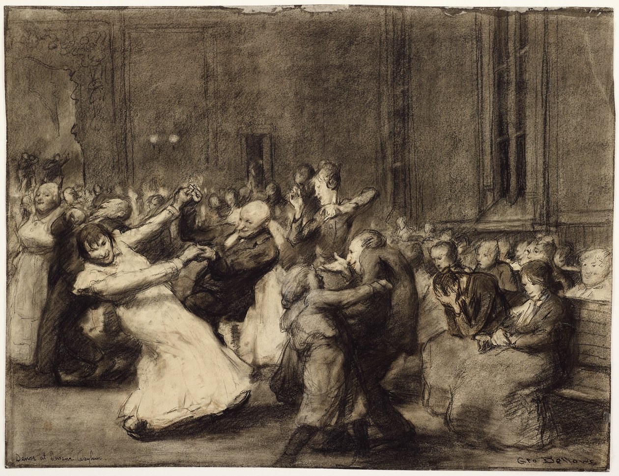 Dans på sinnssykeasyl av George Wesley Bellows