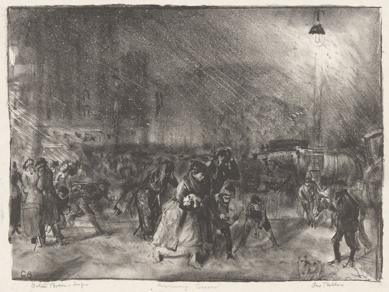 Kveldssnø av George Wesley Bellows