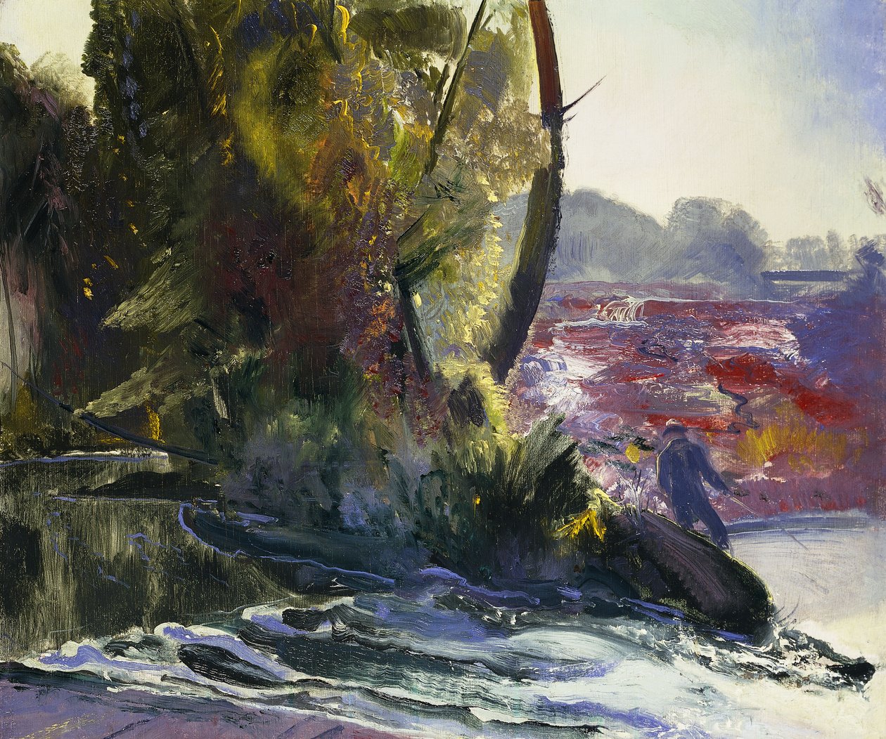 Fisherman and Stream, 1920 av George Wesley Bellows