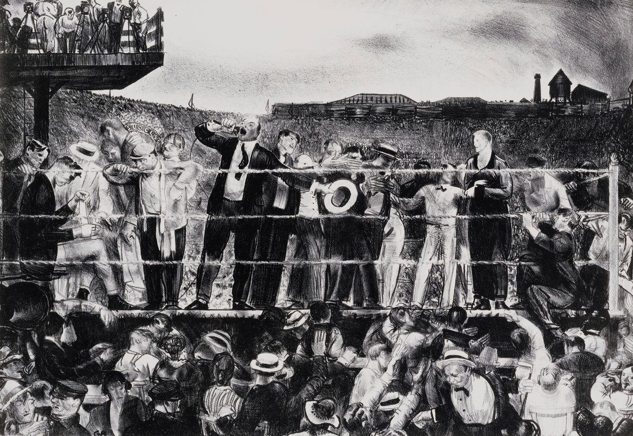 Vi introduserer Georges Carpentier, 1921 av George Wesley Bellows