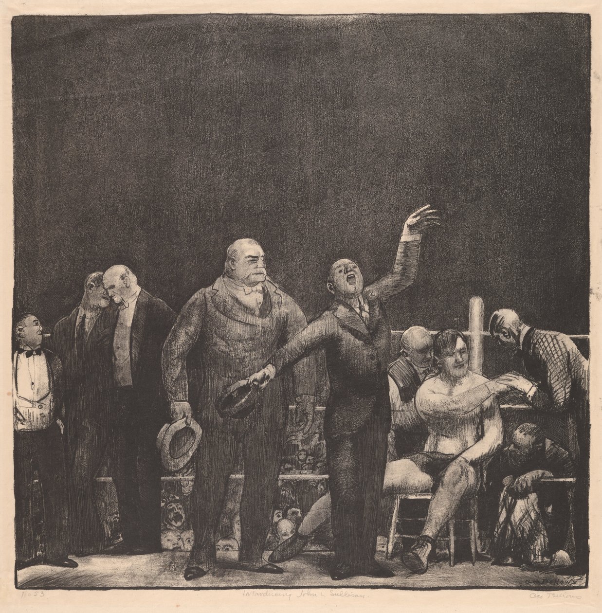Presentasjon av John L. Sullivan av George Wesley Bellows