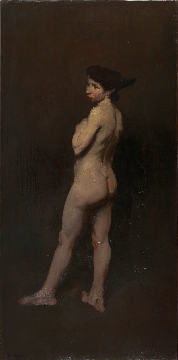Naken, frøken Bentham, New York, 1906 av George Wesley Bellows