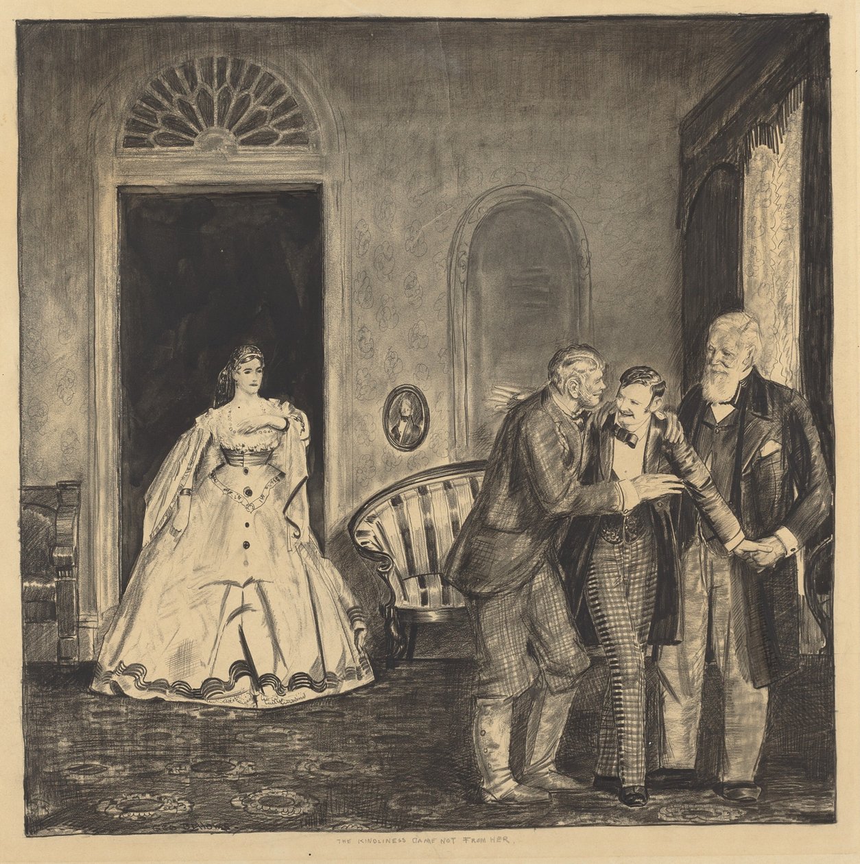 Vennligheten kom ikke fra henne, 1922. av George Wesley Bellows