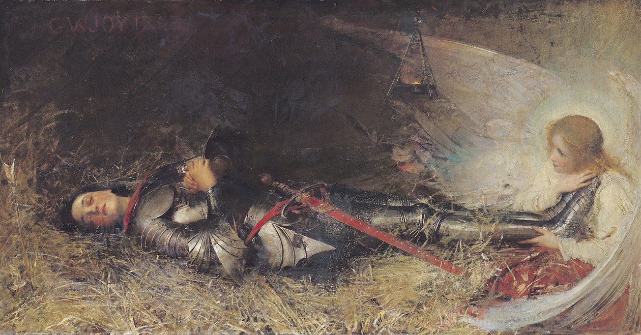 Joan of Arc sover, 1895 av George William Joy