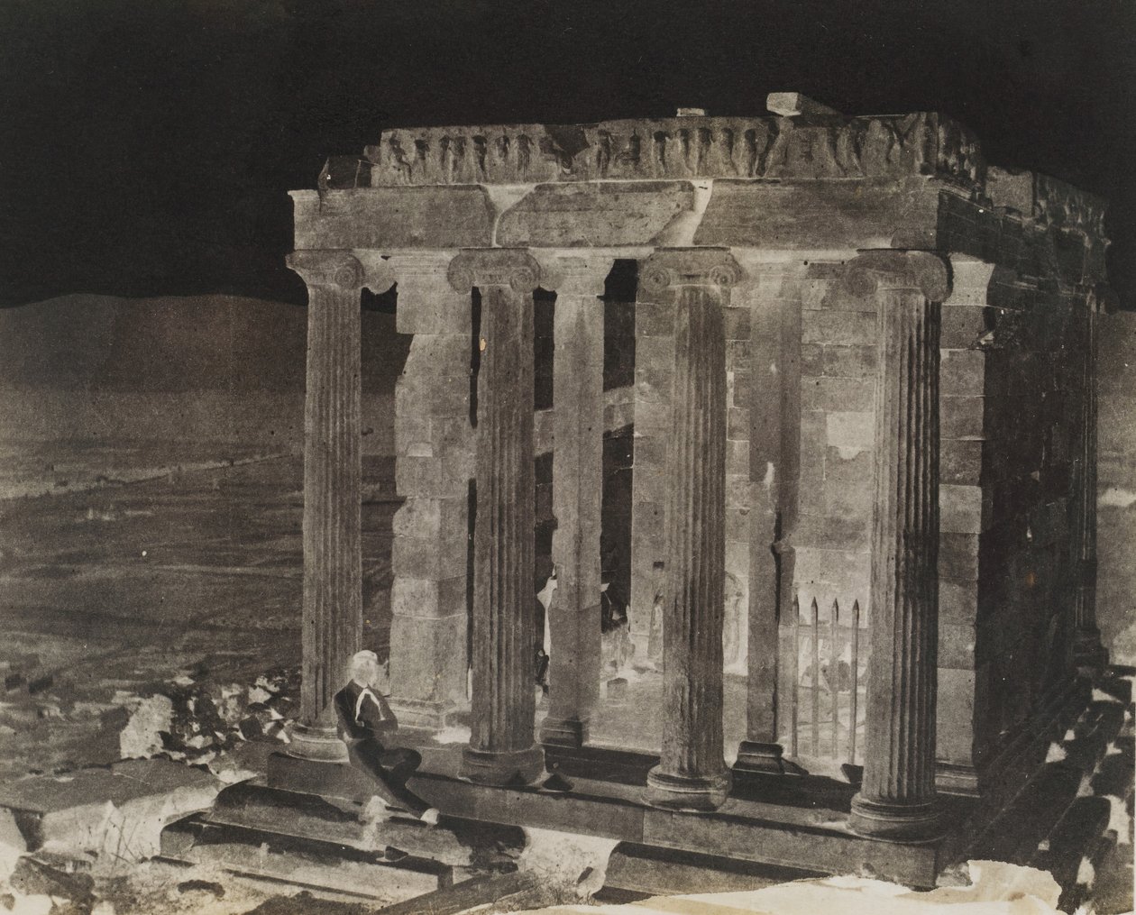 Temple of Wingless Victory, nylig restaurert, 1848. av George Wilson Bridges