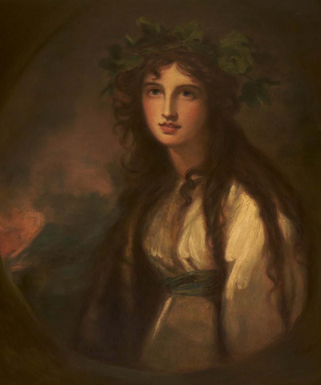 Emma Hart, Lady Hamilton som Bacchante av George after Romney