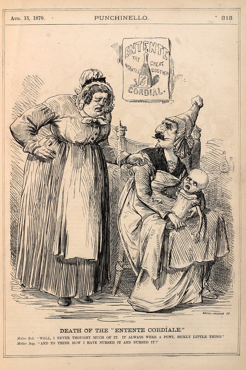 Død av 'Entente Cordiale', 1870 (tregravering) av George and Hammar, George Wevill
