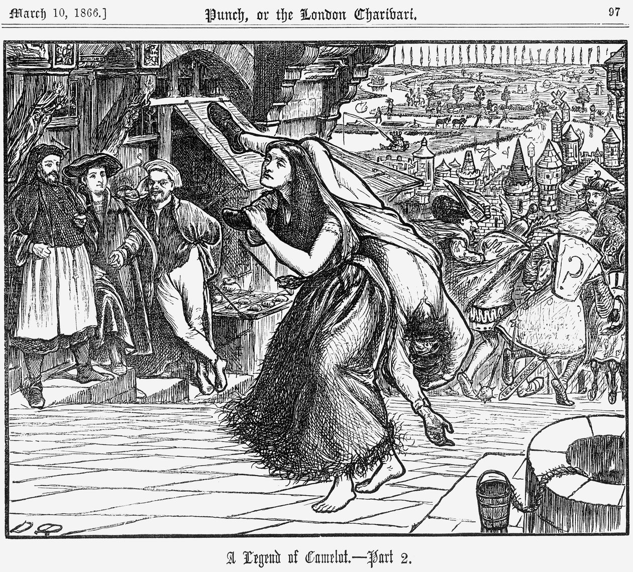 'A Legend of Camelot - Del 2', 1866 av George du Maurier