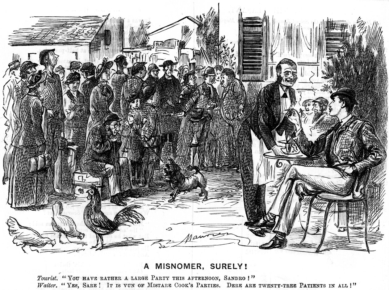 En feilbetegnelse, sikkert!, 1880. av George du Maurier