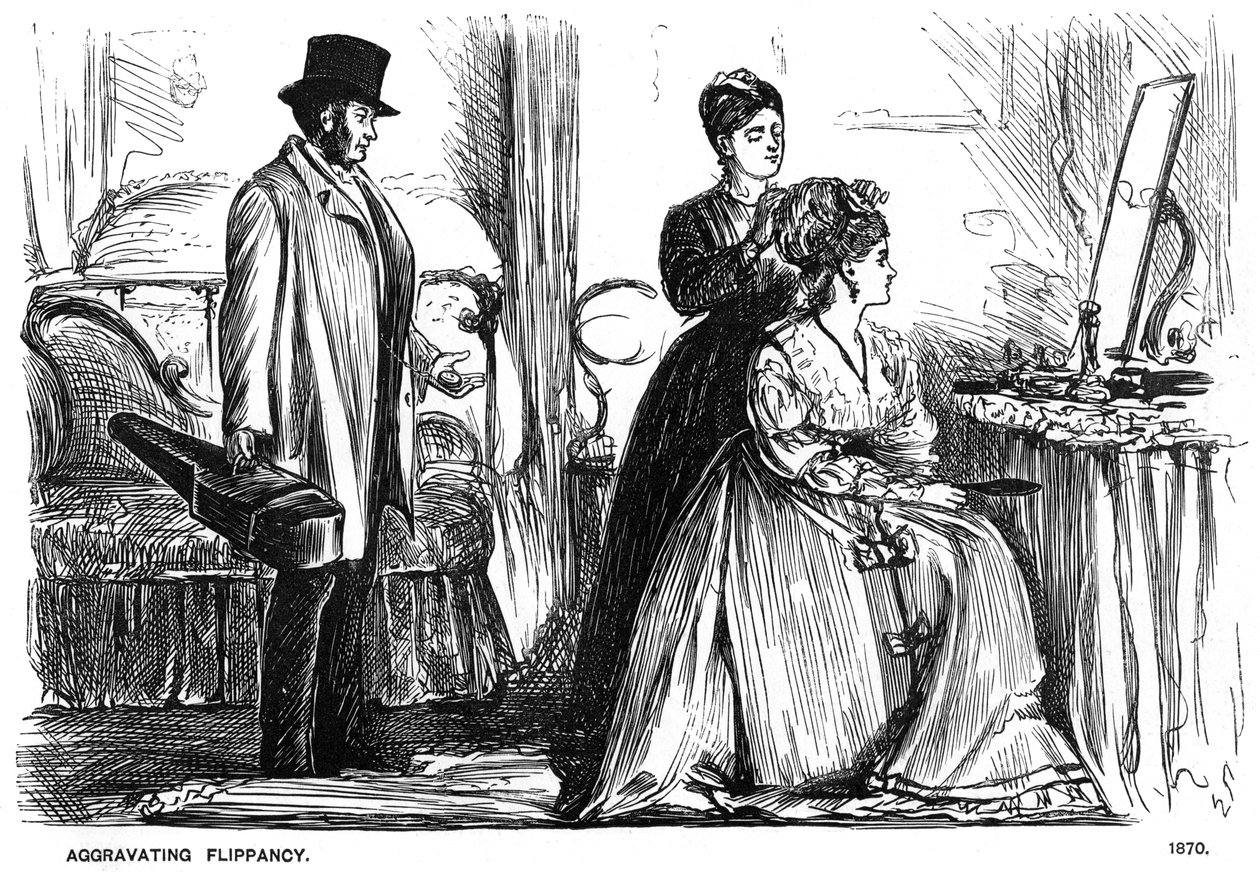 Skjerpende flipp, 1870 1891. av George du Maurier