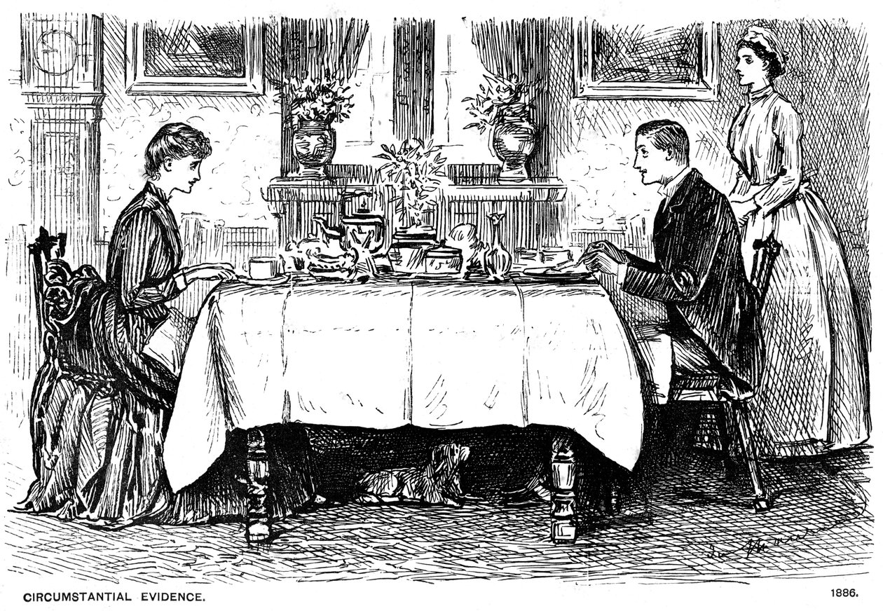 Omstendighetsbevis, 1886 1891 av George du Maurier