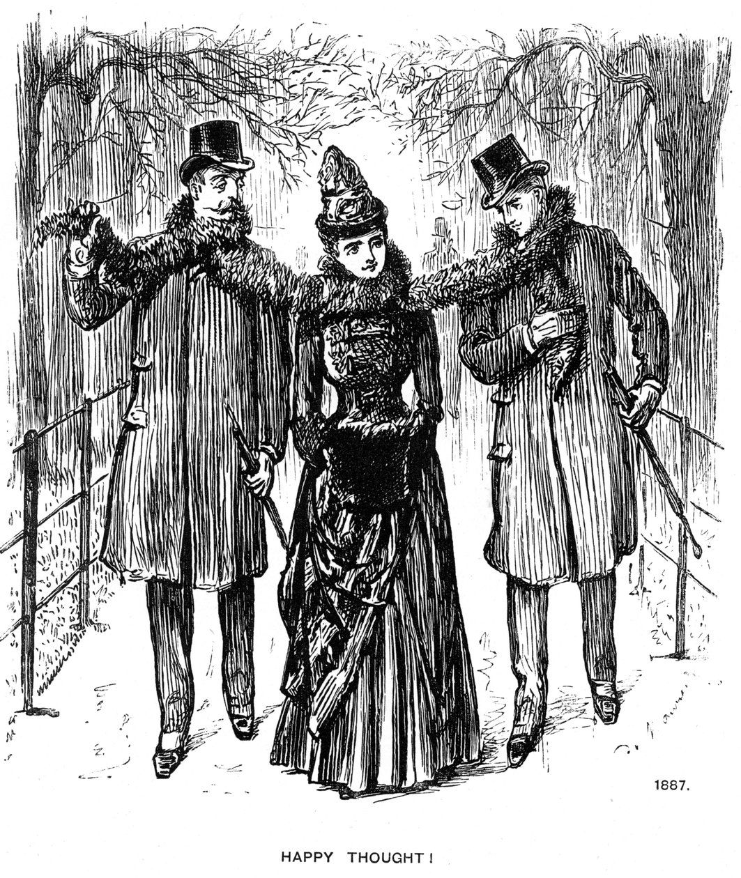Glad tanke!, 1887 1891. av George du Maurier