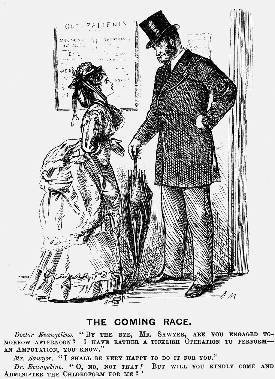 Det kommende løpet, 1872 av George du Maurier