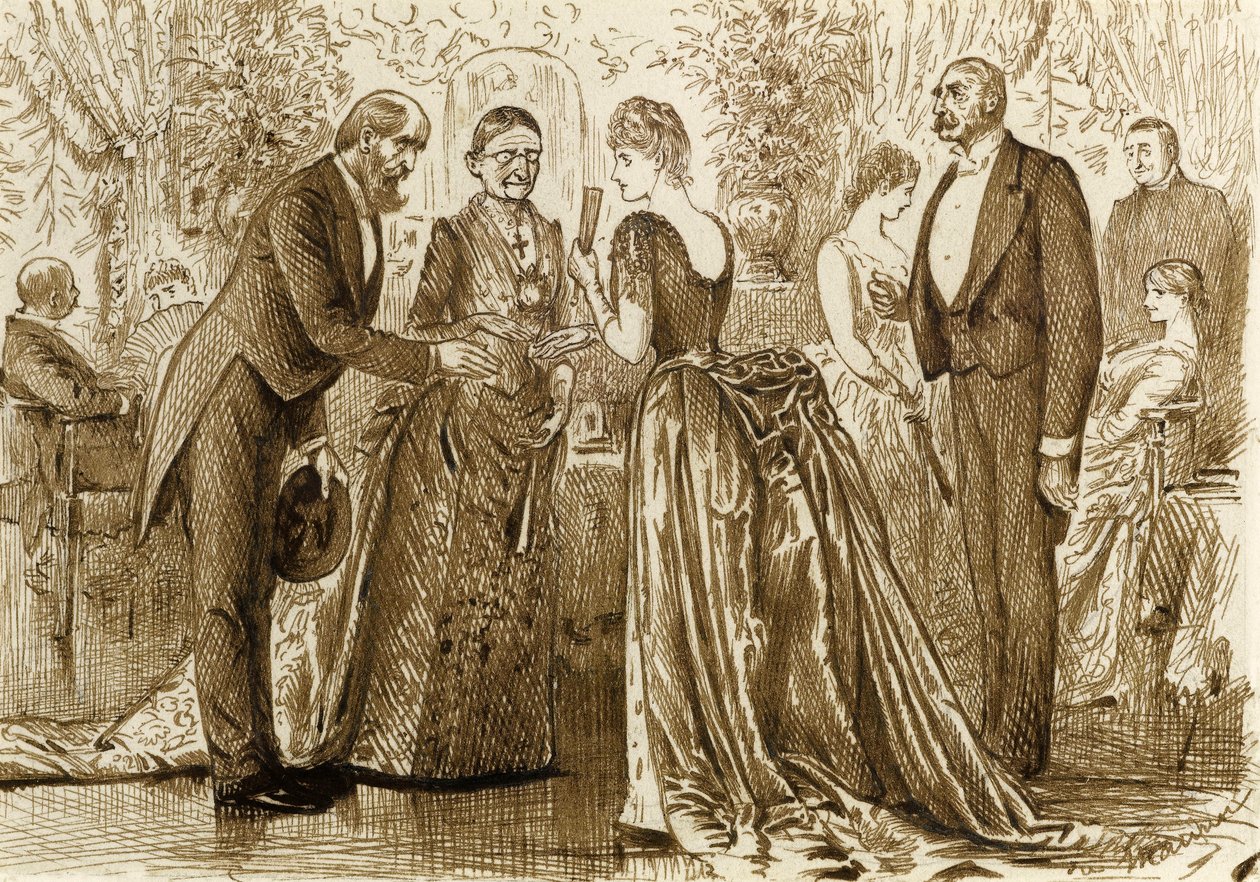 Ting man skulle ønske å ha uttrykt annerledes, ca. 1880 av George du Maurier
