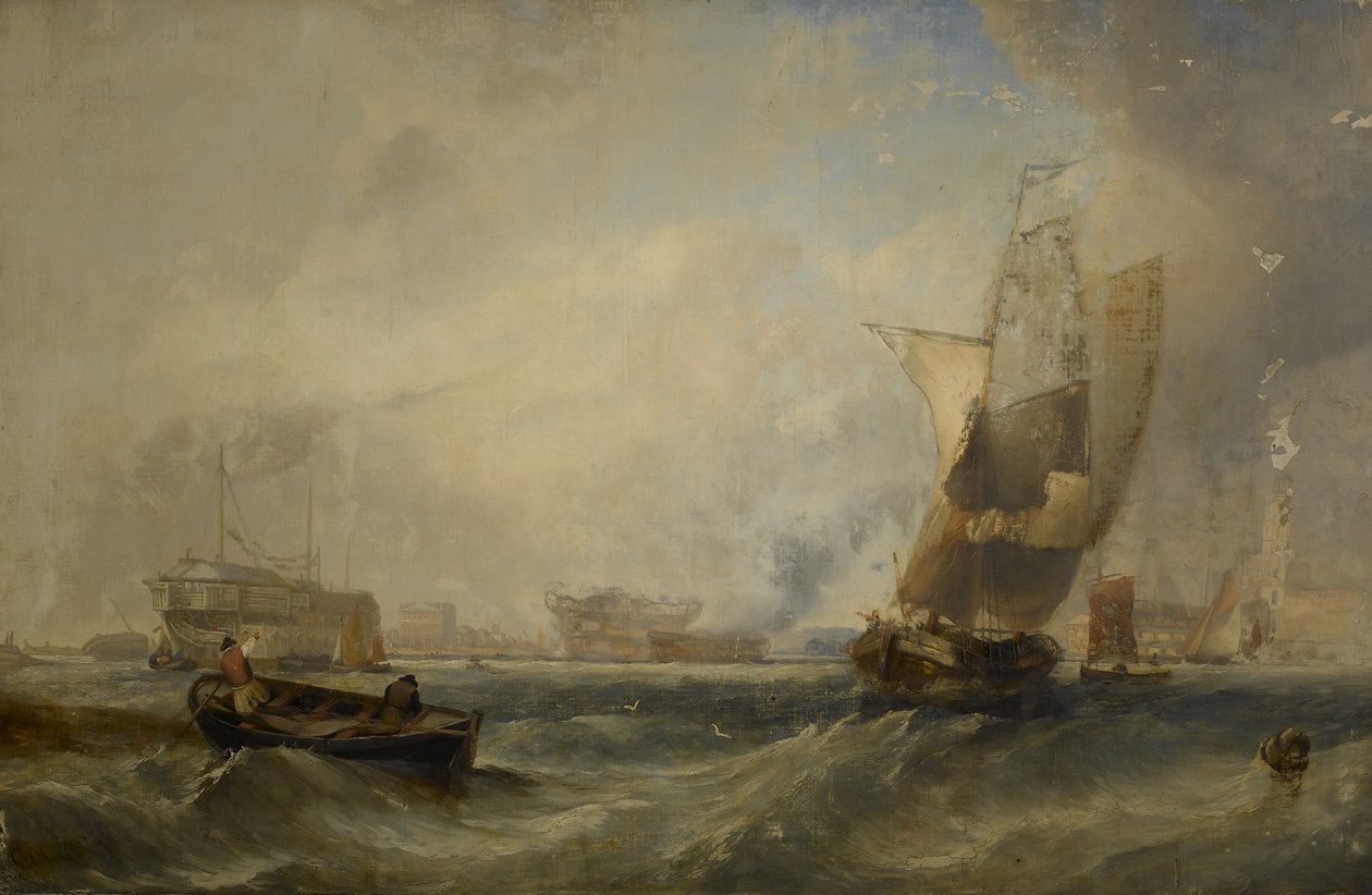 Et havstykke, 1831 av George the Elder Chambers