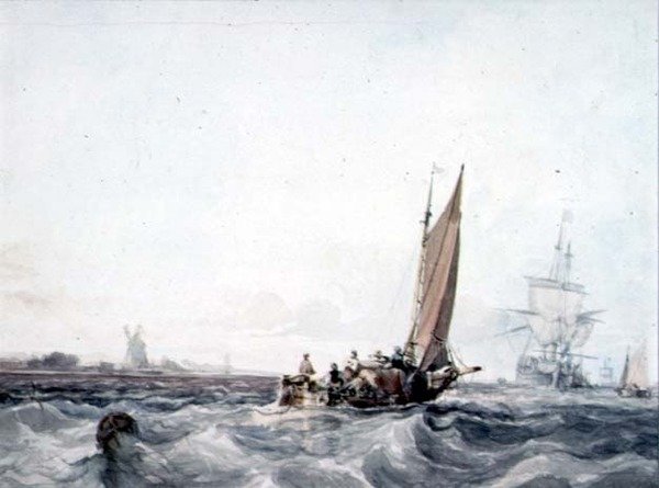 Sjølandskap av George the Elder Chambers