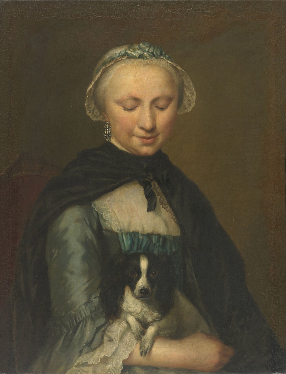 Portrett av Antoinette Métayer, eldste søster til Louis Métayer av George van der Mijn