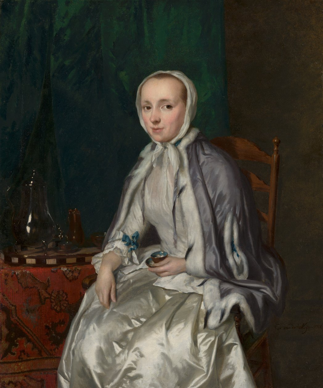 Portrett av Elisabeth Troost, ca. 1758 av George van der Mijn