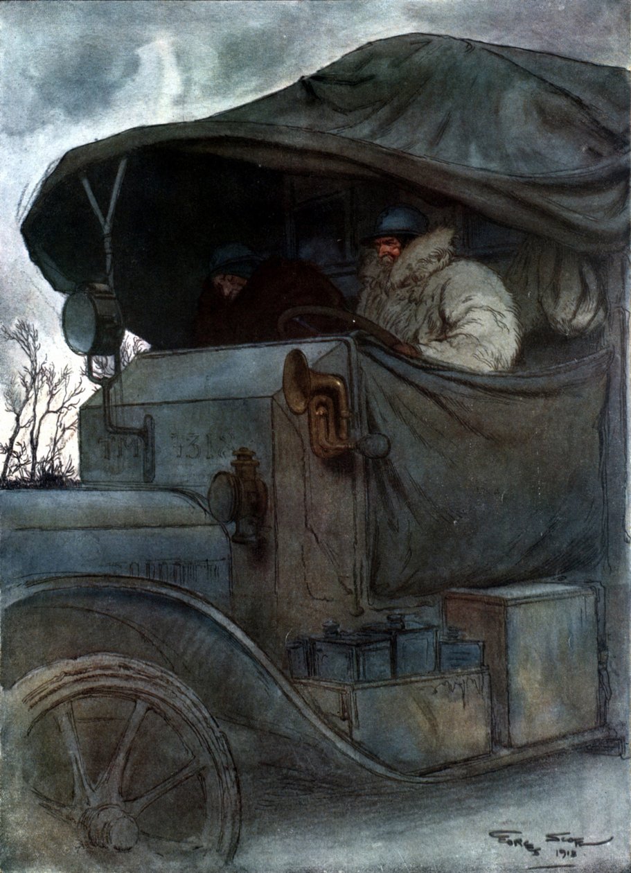 Ved rattet, 1918 av Georges Bertin Scott