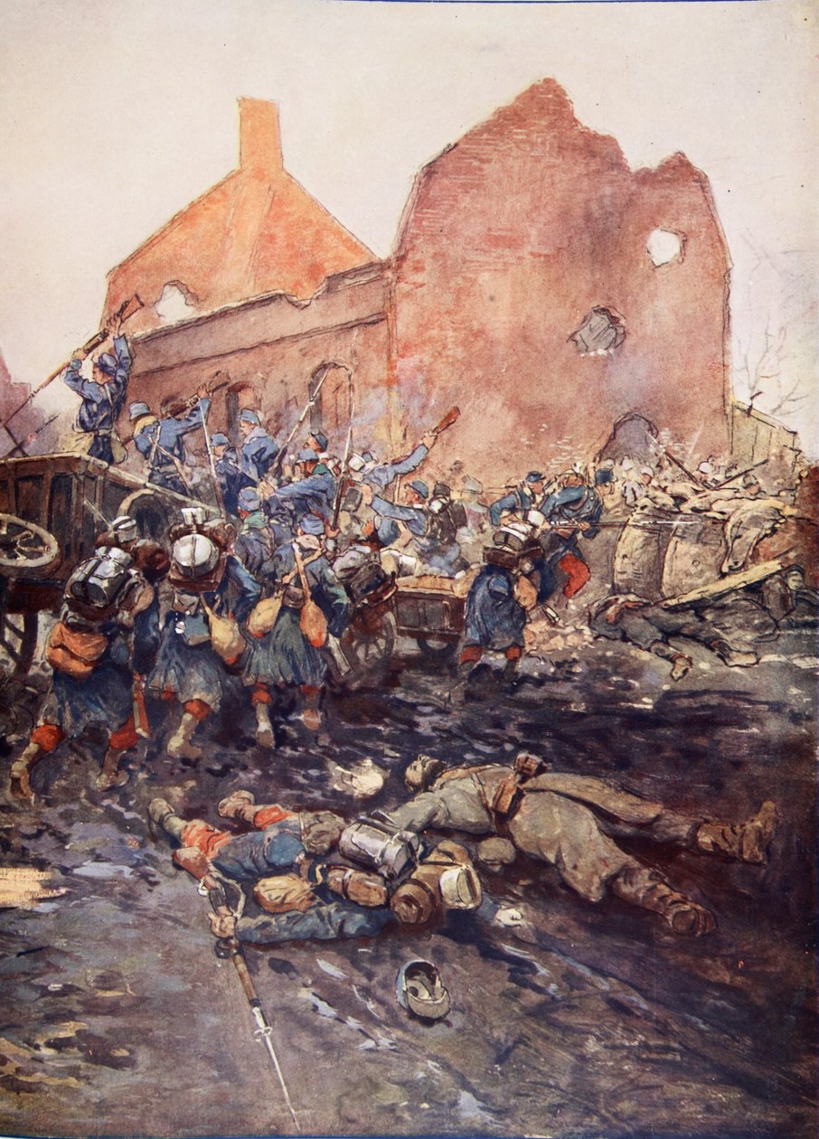 The Assault of Vermelles, 1915 av Georges Bertin Scott
