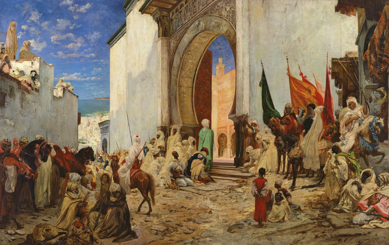 Inntreden av Sharif av Ouezzane i moskeen, 1876 av Georges Clairin