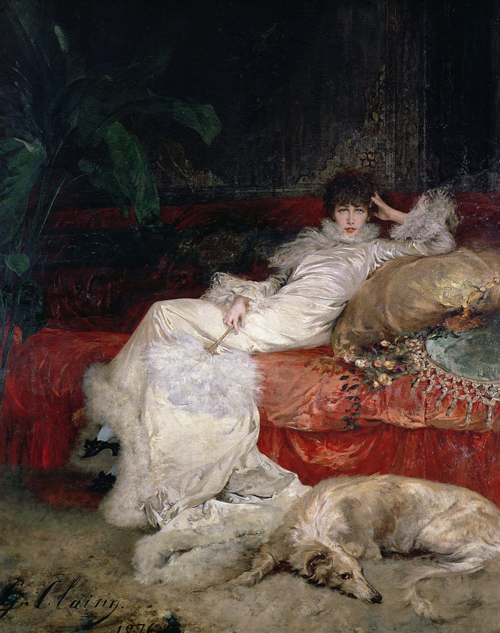 Sarah Bernhardt (1844-1923) 1876 av Georges Clairin