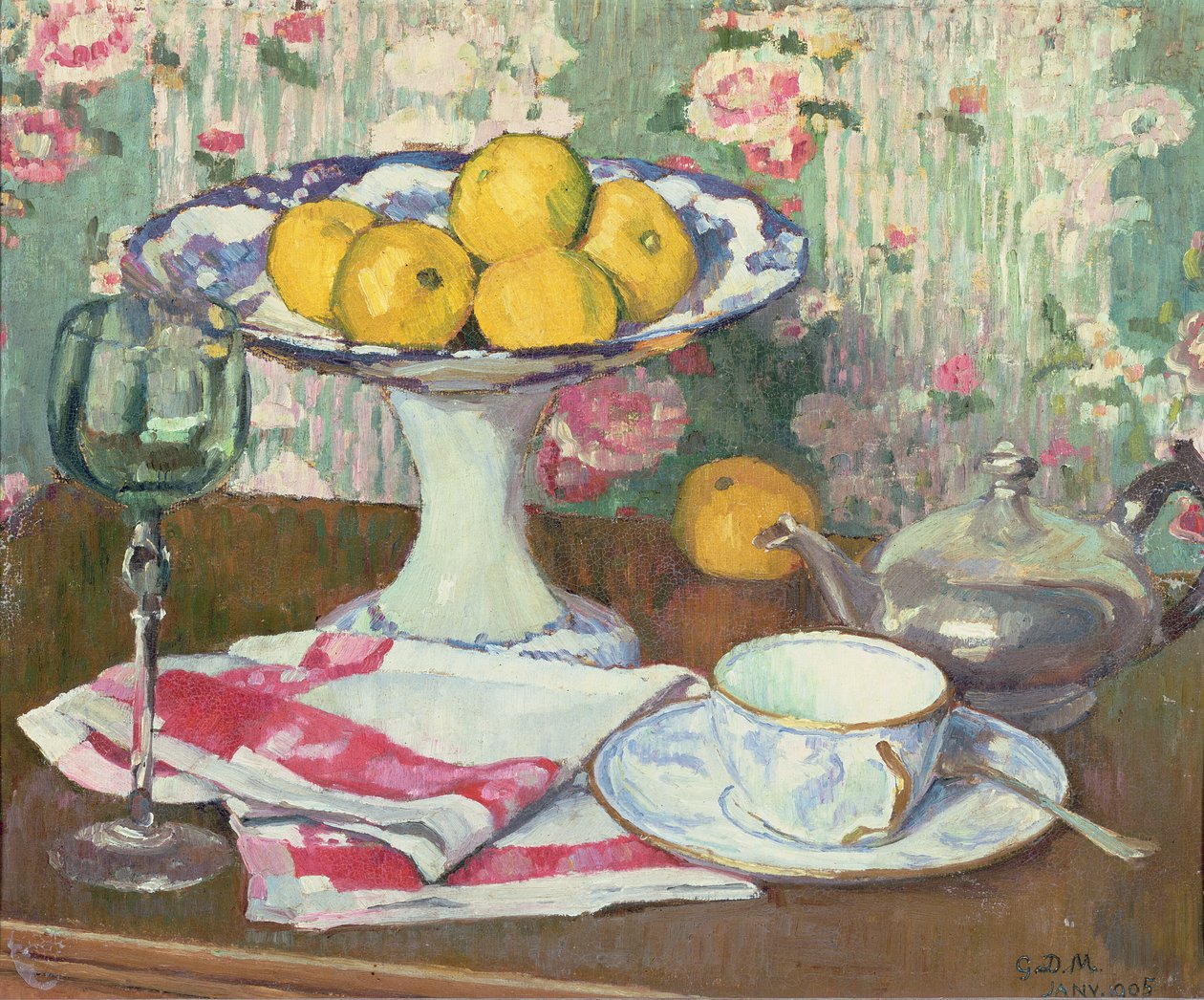 Stilleben med en fruktfat, 1905 av George Daniel de Monfreid