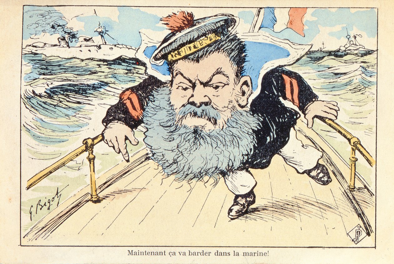 Karikatur av marineministeren, Camille Pelletan (1846-1915) av Georges Ferdinand Bigot