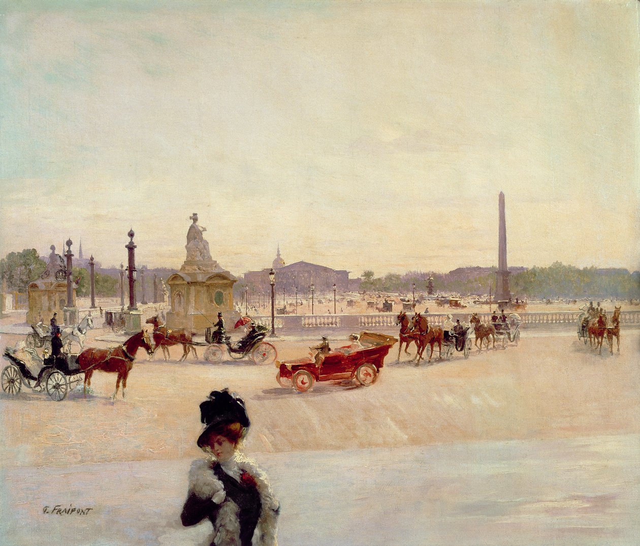 Place de la Concorde, Paris av Georges Fraipont