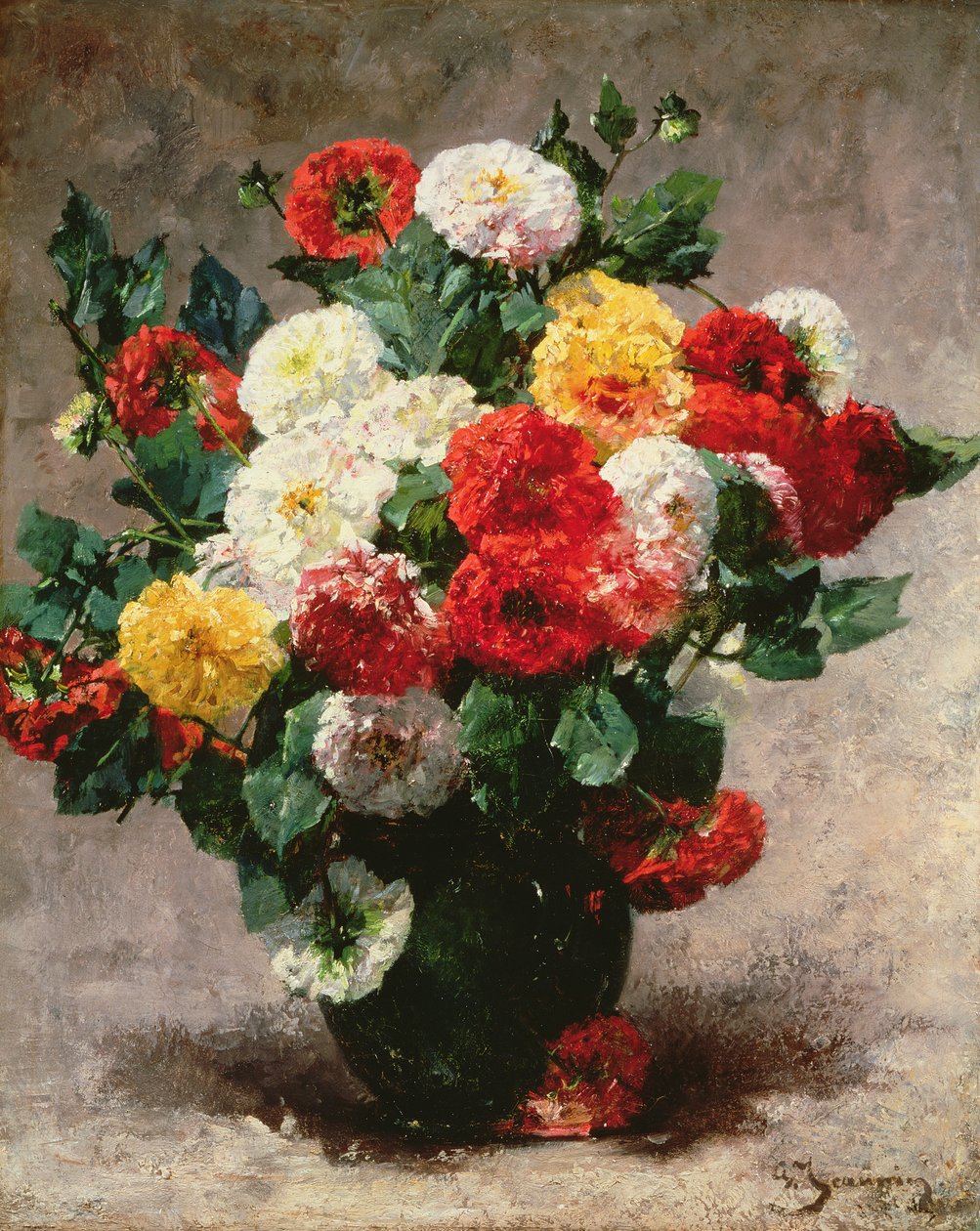 Nelliker i en vase av Georges Jeannin