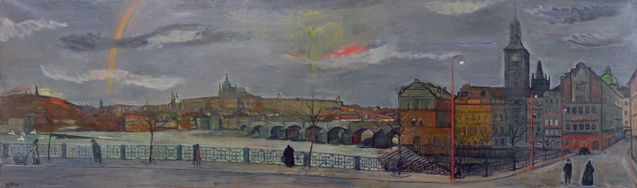 Utsikt over Praha, 1939 av Georges Kars