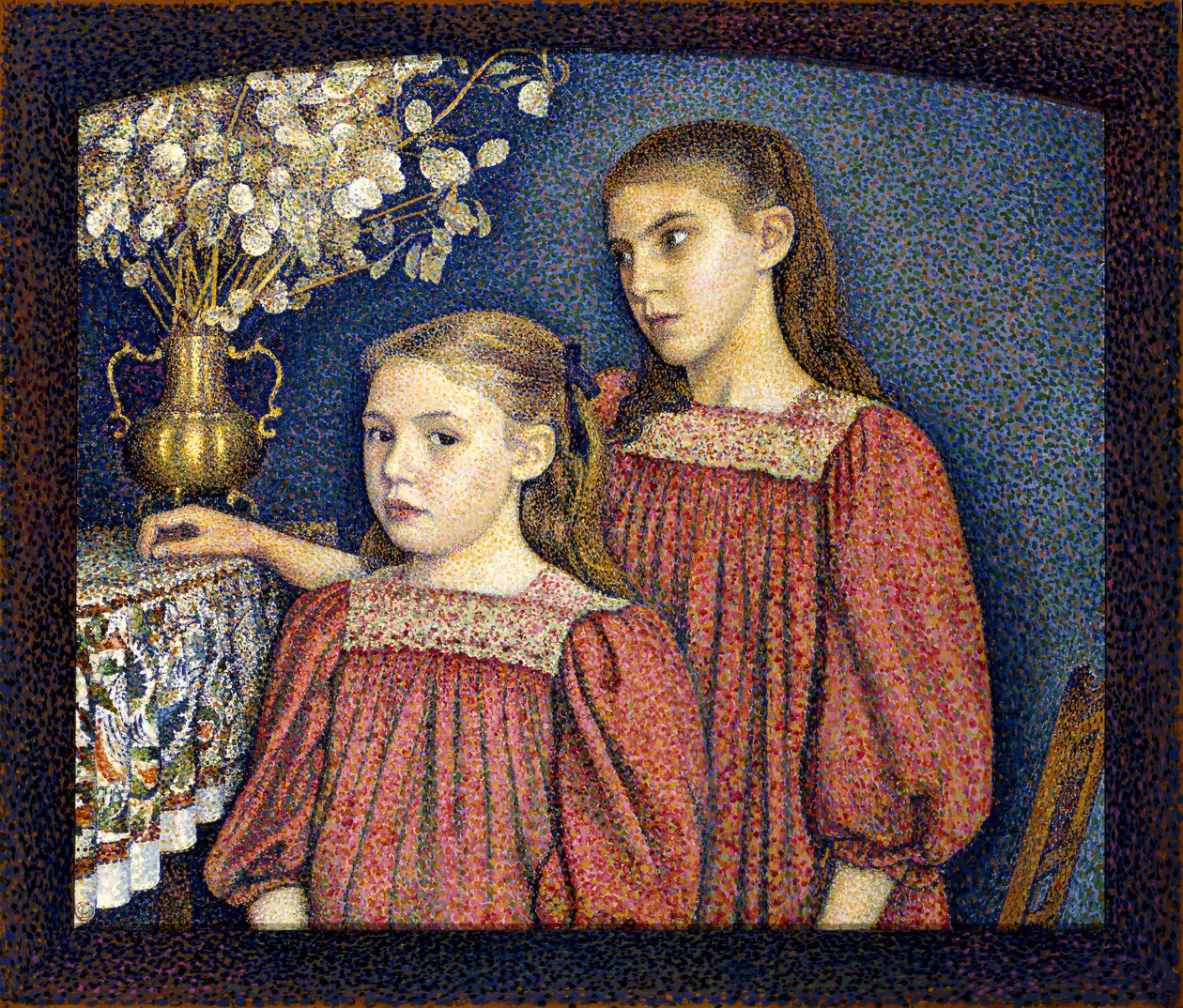 The Two Sisters eller The Serruys Sisters av Georges Lemmen