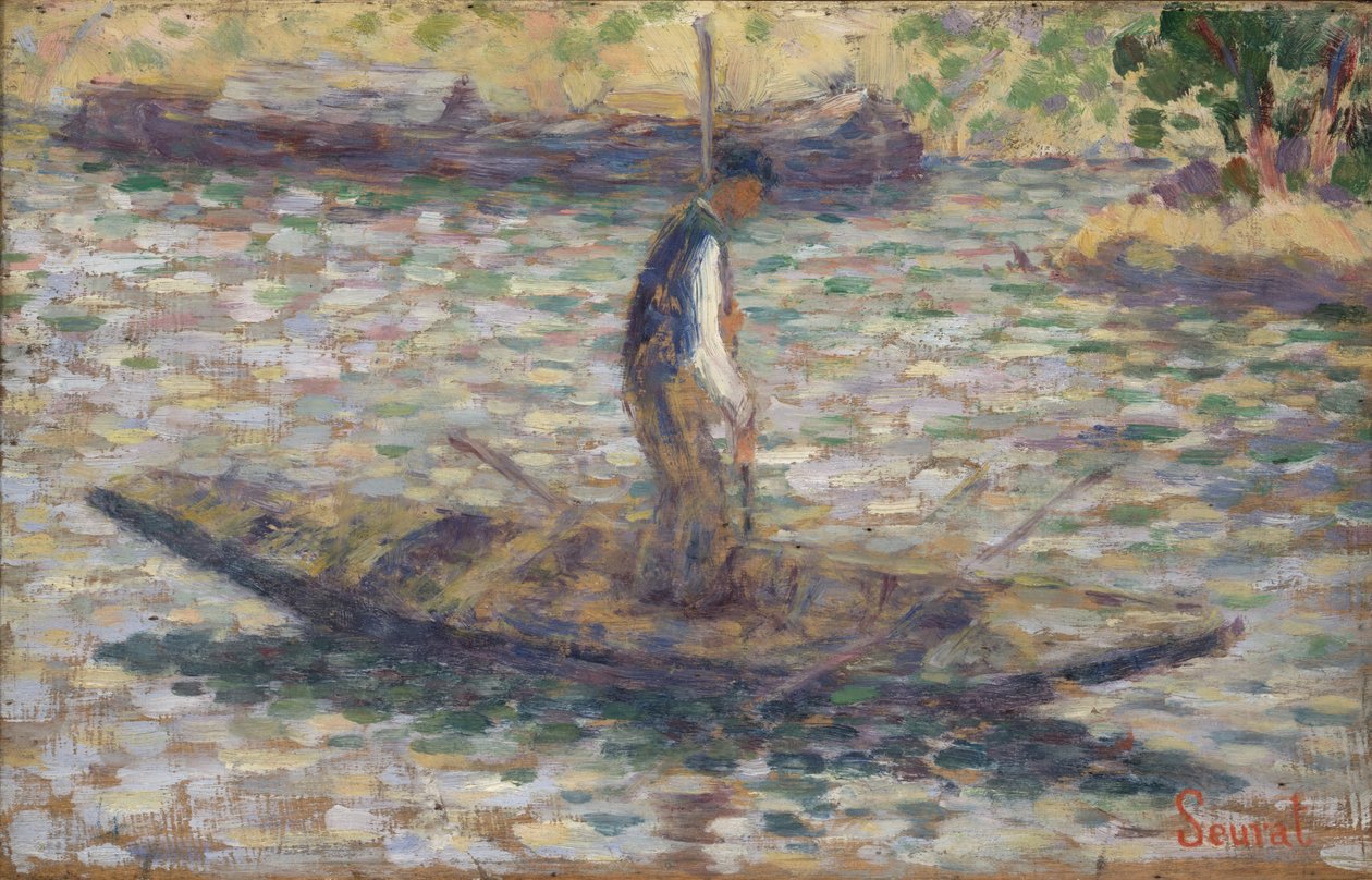 En fisker, ca. 1884 av Georges Seurat