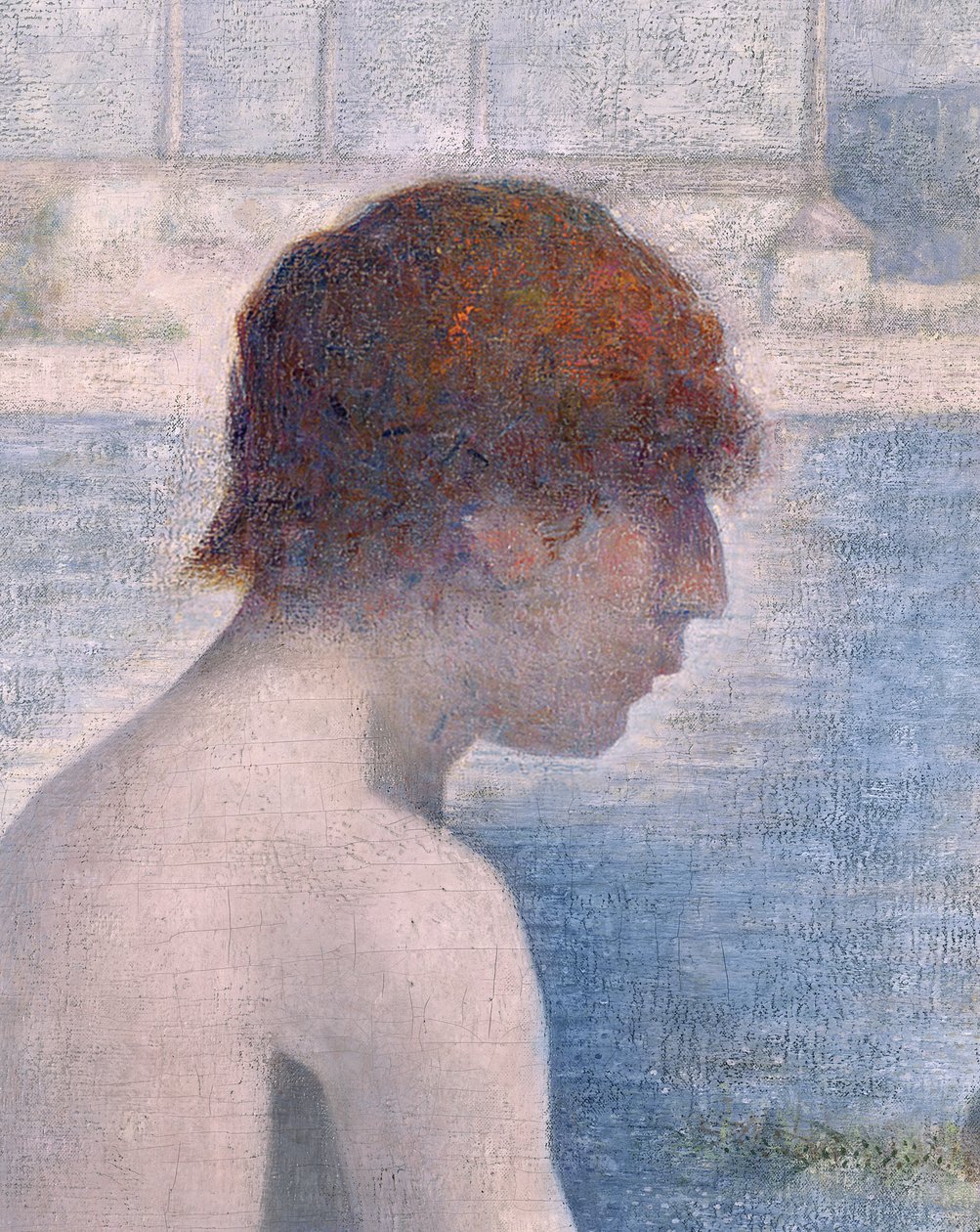 Badende i Asnieres, 1884 (detalj av 2136) av Georges Seurat