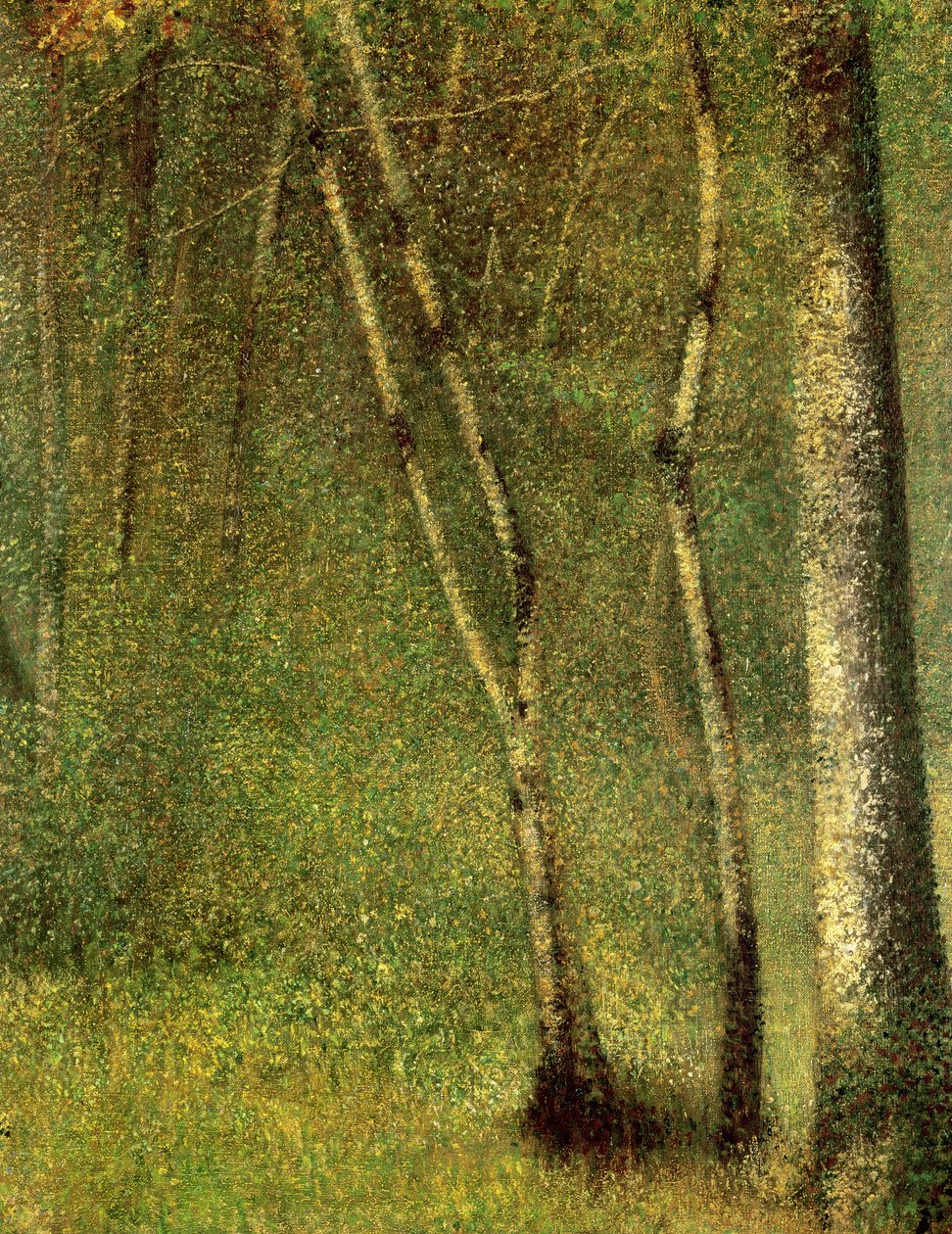 I skogen ved Pontaubert av Georges Seurat
