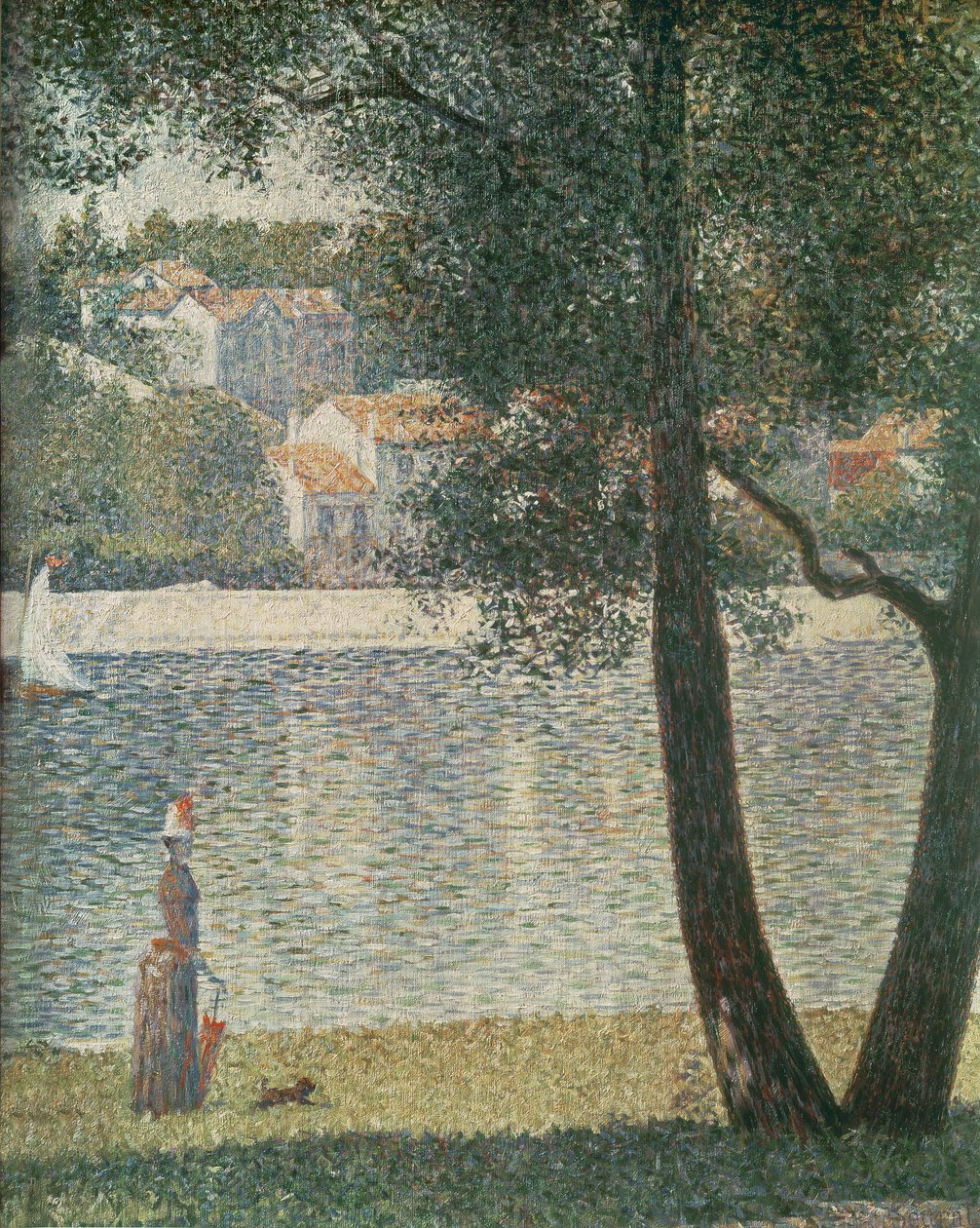 Seinen ved Courbevoie, 1885 av Georges Seurat