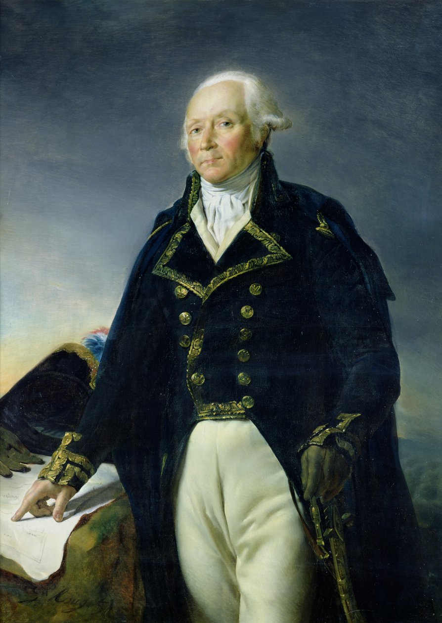 Portrett av Francois-Christophe Kellermann (1735-1820) ca. 1835 av Georges Rouget