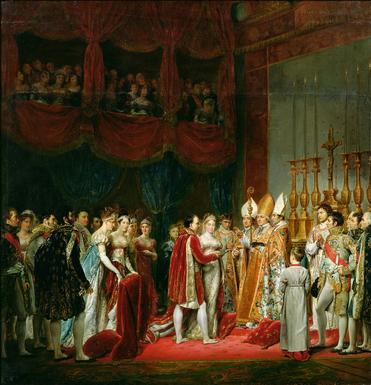 Ekteskapet til Napoleon I (1769-1821) og Marie Louise (1791-1847) erkehertuginne av Østerrike, 2. april 1810, 1810 av Georges Rouget