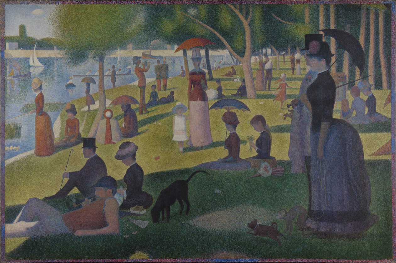 En søndag på La Grande Jatte - 1884 av Georges Seurat