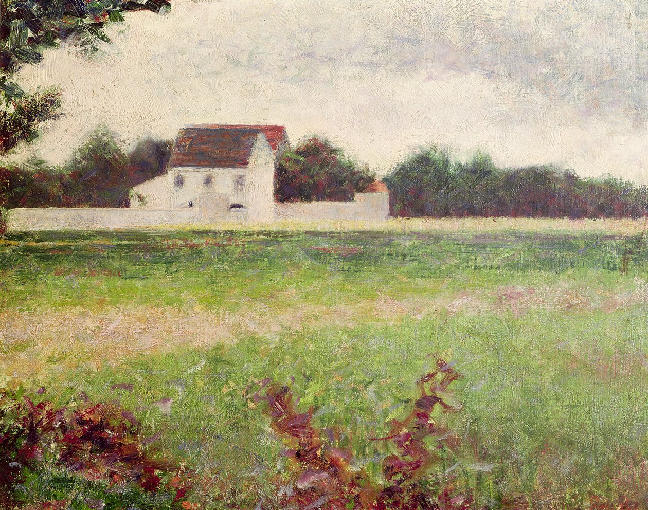 Landskap i Ile-de-France, 1881-82 av Georges Seurat