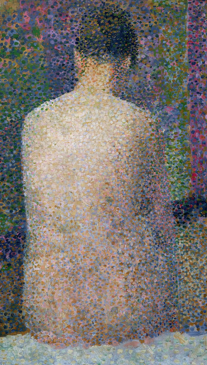 Modell fra baksiden, 1886 av Georges Seurat