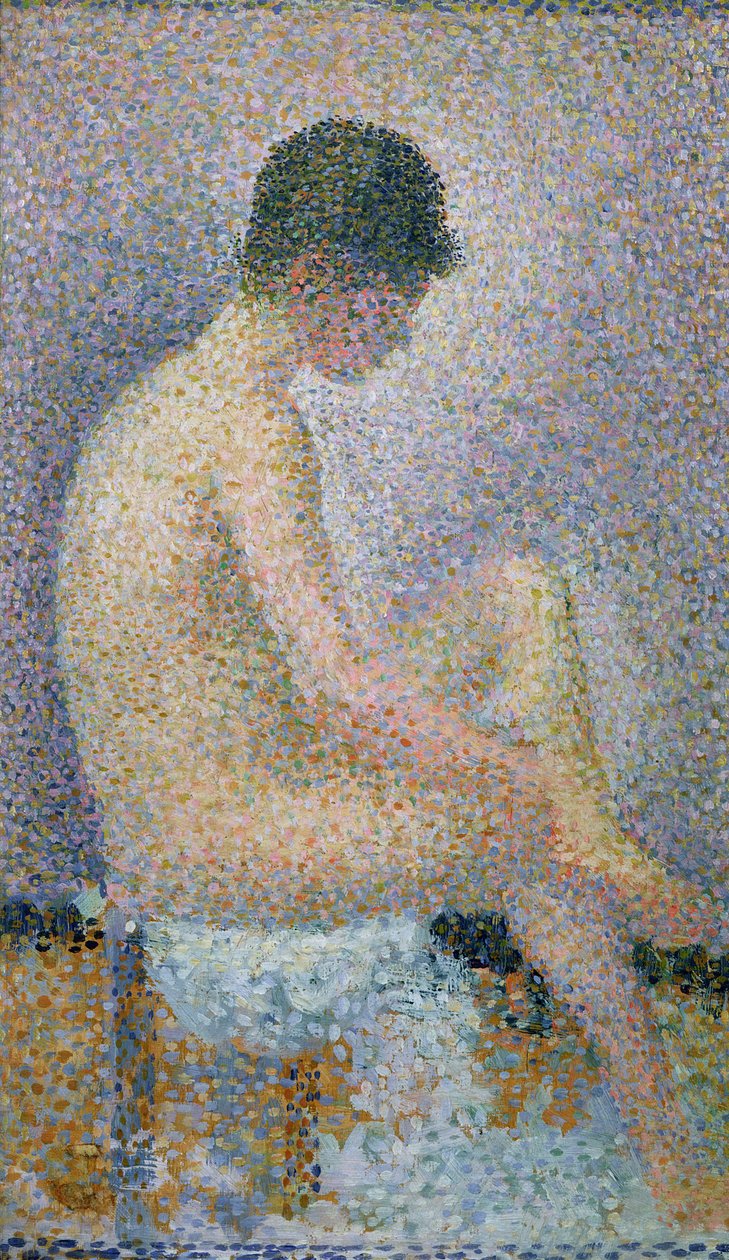 Modell i profil, 1886 av Georges Seurat