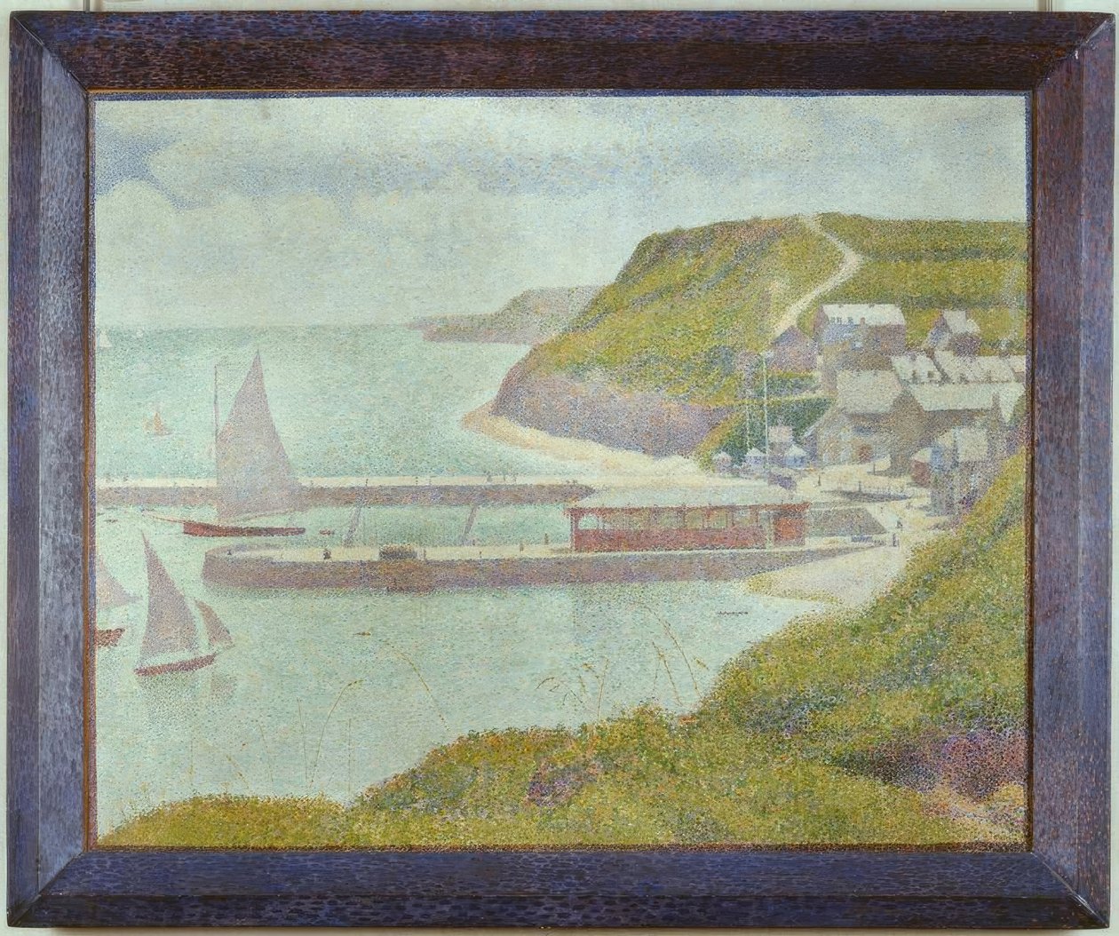 Porten-Bessin, ytre havn, høyvann (Calvados) av Georges Seurat