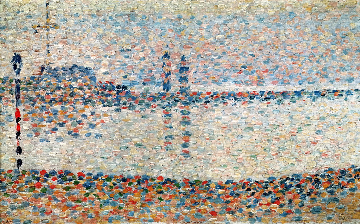 Studie for 'The Channel at Gravelines, Evening', 1890 av Georges Seurat