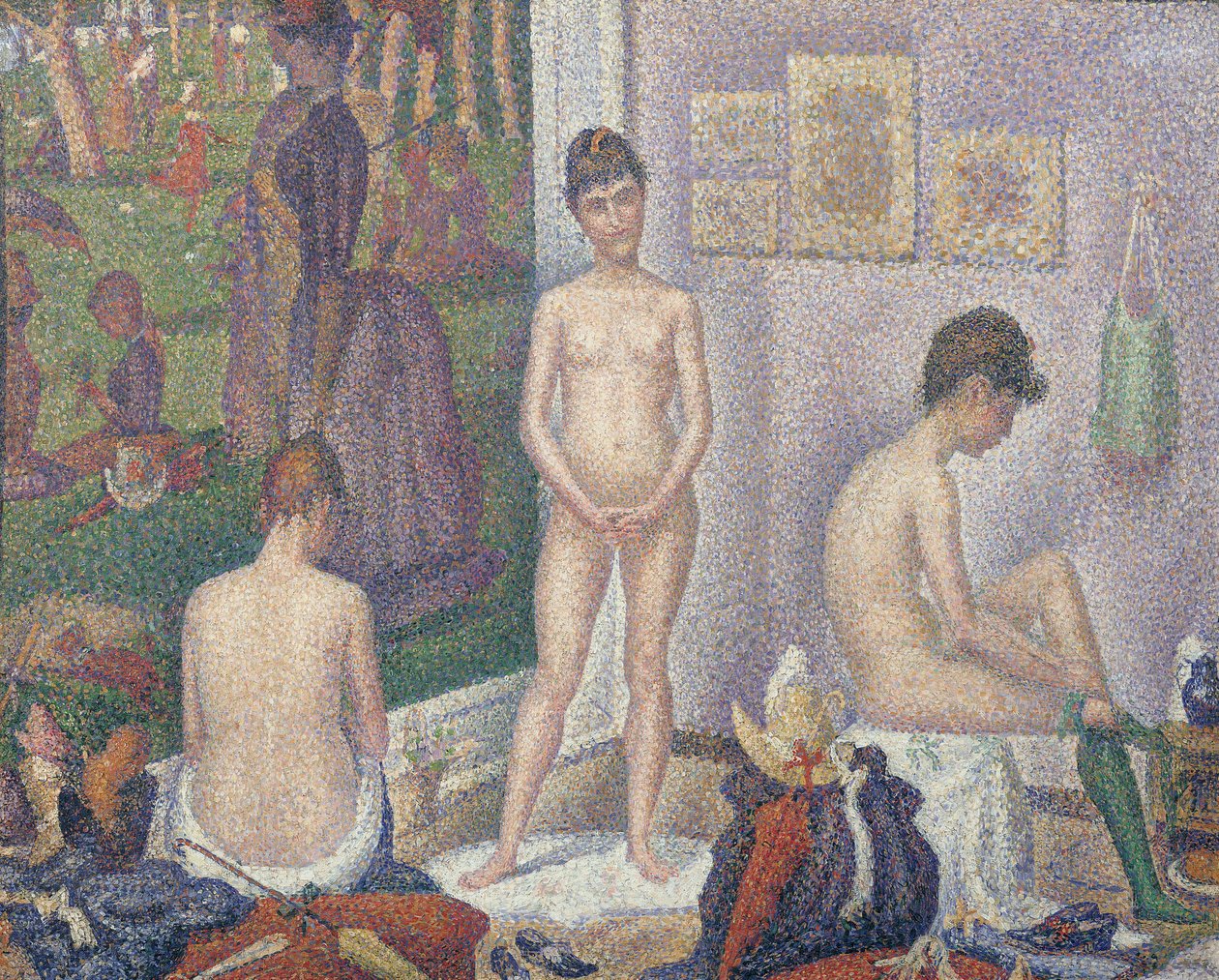 Modellene, 1888 av Georges Seurat